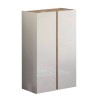 Armoire à chaussures d'entrée 2 portes 70x35x111cm blanc brillant bois Indy Offre