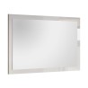 Miroir moderne 110x60cm entrée murale cadre blanc brillant Nadine Offre