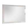 Miroir moderne 110x60cm mural entrée cadre blanc brillant Nadine Offre