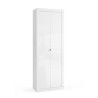 Armoire 2 portes salle de bain polyvalente blanc brillant 70x35x188cm Jude Offre