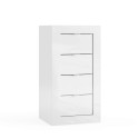 Commode 4 tiroirs 42x35x78cm chambre à coucher meuble de salle de bain Cherie Offre