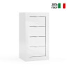 Commode 4 tiroirs 42x35x78cm chambre à coucher meuble de salle de bain Cherie Vente