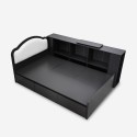 Lit 1 place et demi 120x190 avec coffre de rangement Sorik Vente