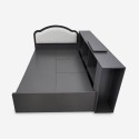 Lit 1 place et demi 120x190 avec coffre de rangement Sorik Catalogue