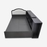 Lit 1 place et demi 120x190 avec coffre de rangement Sorik Catalogue