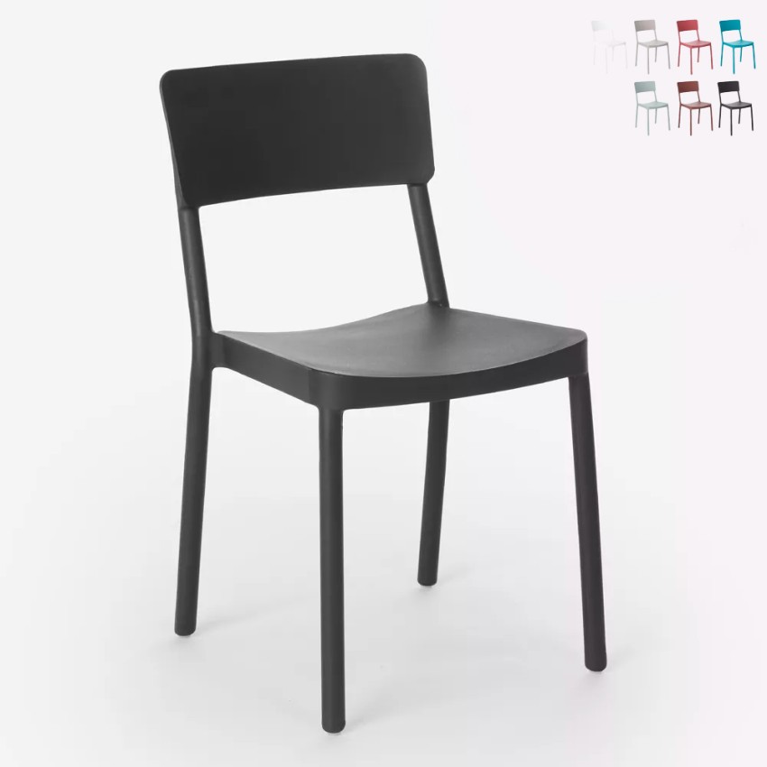 Chaise de cuisine bar restaurant et jardin au design moderne Liner Prix