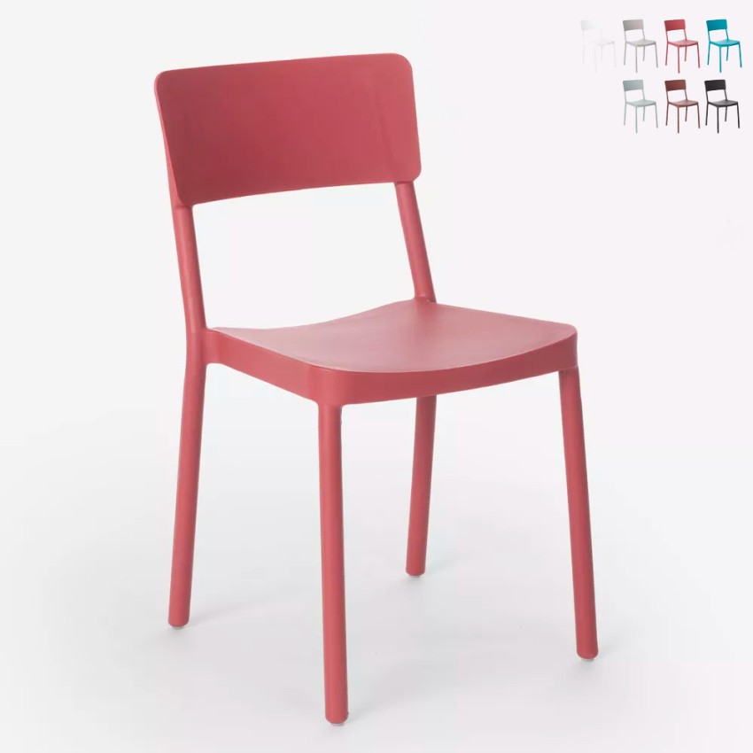 Chaise de cuisine bar restaurant et jardin au design moderne Liner 