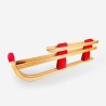 Luge en bois pliable traditionnelle pour enfants 2 places Rudy 