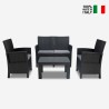 Salon de jardin canapé 2 fauteuils table basse Taormina Grand Soleil Offre