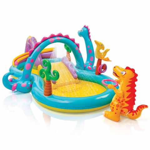Piscine gonflable pour enfants aire de jeux Intex 57135 Dinoland Play Center  Promotion