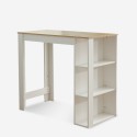 Table haute 120x60cm + 4 tabourets pivotants réglables Redmond 