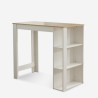Table haute 120x60cm + 4 tabourets pivotants réglables Redmond 