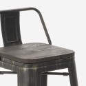 table haute de bar noir + 4 tabourets style et dossier cruzville Dimensions