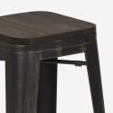 table haute 120x60 de cuisine + 4 tabourets de bar style farley Prix