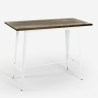 table de bar haute 120x60 blanche + 4 tabourets style navarro Choix