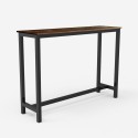 table haute 140x40 industrielle + 2 tabourets de bar oakwood Choix