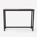 table haute 140x40 industrielle + 2 tabourets de bar oakwood Modèle