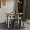 table haute blanche + 4 tabourets style avec dossier belcourt Offre