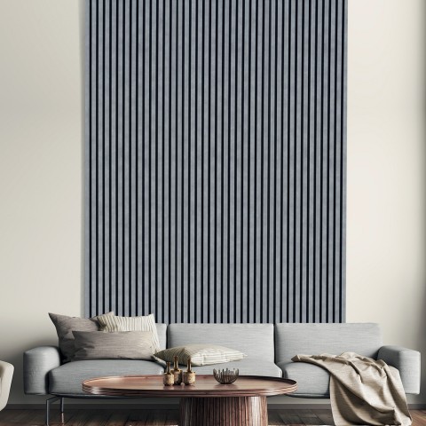 5 x panneau acoustique décoratif 120x57cm gris béton K-C Promotion