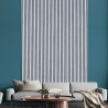 Lot de 5 panneaux décoratifs acoustiques 120x57cm en bois chêne blanc K-RB Promotion