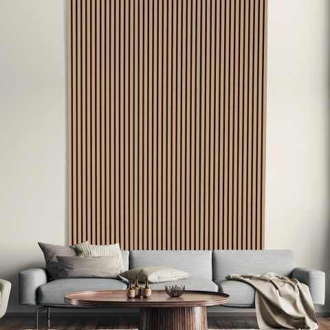 5 x panneau acoustique pour intérieur chêne 120x57cm K-RO Promotion