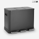 Poubelle de Recyclage 3 paniers 24 L  à pédale Propre L Promotion