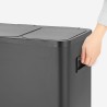 Poubelle de Recyclage 3 paniers 24 L  à pédale Propre L 