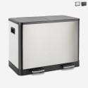 Poubelle de cuisine à pédale 40 litres 2 paniers de Recyclage f Lindo L Vente