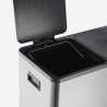 Poubelle de cuisine à pédale 40 litres 2 paniers de Recyclage f Lindo L Choix
