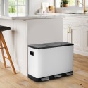 Poubelle de Recyclage à pédale 42 L 3 paniers Propre XL Remises