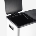 Poubelle de Recyclage à pédale 42 L 3 paniers Propre XL Dimensions