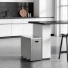 Poubelle de Recyclage 45 L en acier inoxydable 63x33x46 Vasio Vente