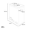 Poubelle de Recyclage 45 L en acier inoxydable 63x33x46 Vasio Achat