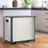 Poubelle de cuisine 60 Litres pour Recyclage 2 paniers à pédale Lindo XL Offre