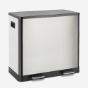 Poubelle de cuisine 60 Litres pour Recyclage 2 paniers à pédale Lindo XL Réductions
