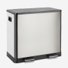 Poubelle de cuisine 60 Litres pour Recyclage 2 paniers à pédale Lindo XL Réductions