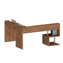 Bureau d'angle moderne pour maison et bureau avec rehausse Esse 2 A Plus 