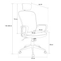 Chaise de bureau ergonomique avec appui-tête design Sepang Ocean Remises