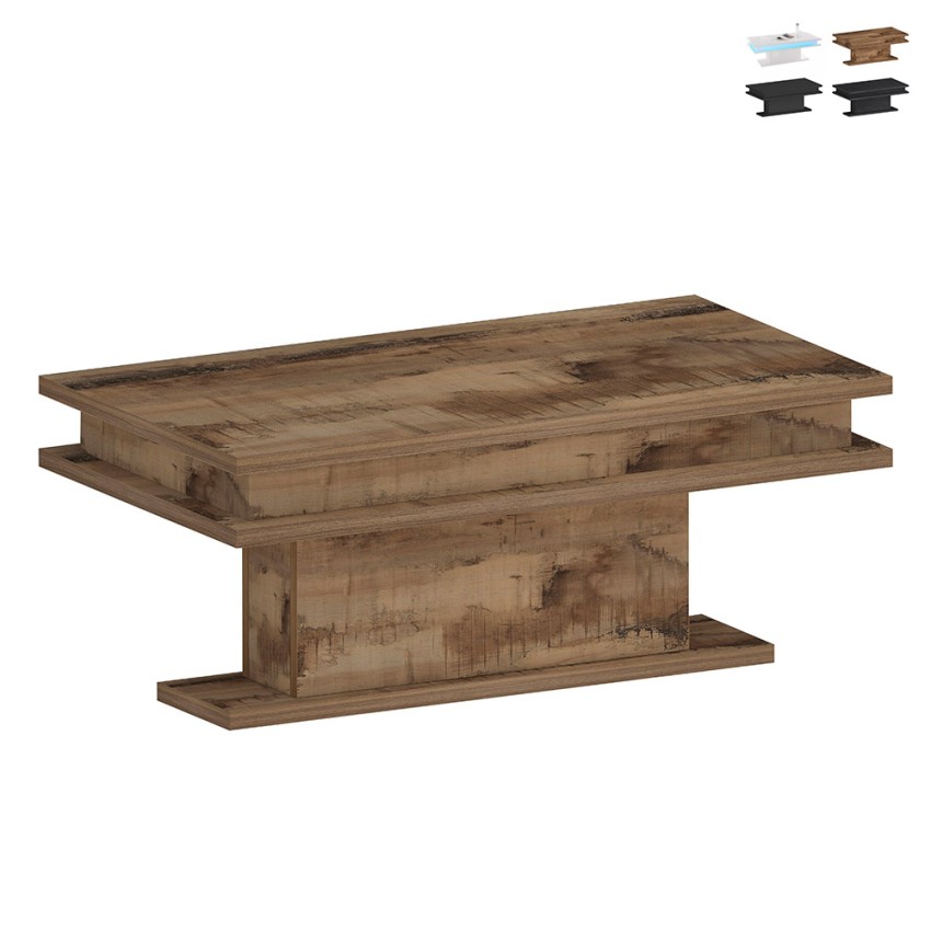 Table basse blanche 100x55cm salon moderne design Little Big Vente