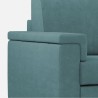 Canapé 2 places en tissu déhoussable style moderne Marrak 120 