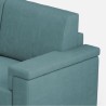 Canapé 2 places en tissu déhoussable style moderne Marrak 120 