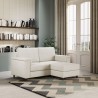 Canapé 2 places moderne avec pouf en tissu Marrak 120P Prix