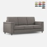 Canapé 3 places revêtement tissu 208 cm style moderne salon Marrak 180 Promotion