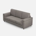 Canapé 3 places revêtement tissu 208 cm style moderne salon Marrak 180 