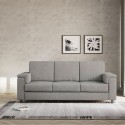 Canapé 3 places revêtement tissu 208 cm style moderne salon Marrak 180 
