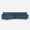 Canapé d'angle moderne 5 places en tissu 226x226cm Marrak 12AG 