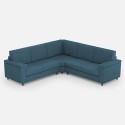 Canapé d'angle moderne 5 places en tissu 226x226cm Marrak 12AG 