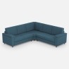 Canapé d'angle moderne 5 places en tissu 226x226cm Marrak 12AG 