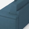 Canapé d'angle moderne 5 places en tissu 226x226cm Marrak 12AG 