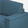 Canapé d'angle moderne 5 places en tissu 226x226cm Marrak 12AG 